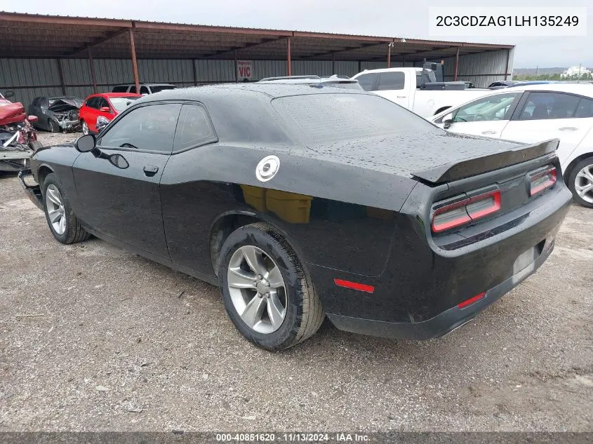 2C3CDZAG1LH135249 2020 Dodge Challenger Sxt