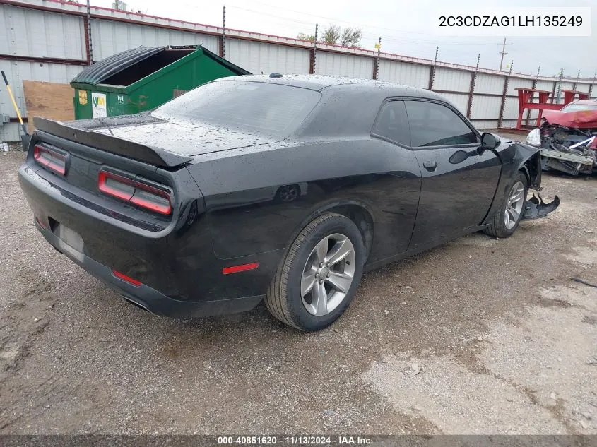 2C3CDZAG1LH135249 2020 Dodge Challenger Sxt