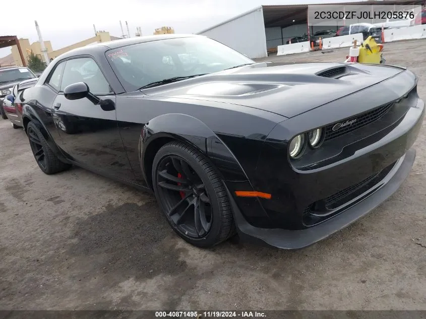 2020 Dodge Challenger R/T Scat Pack Widebody VIN: 2C3CDZFJ0LH205876 Lot: 40871495