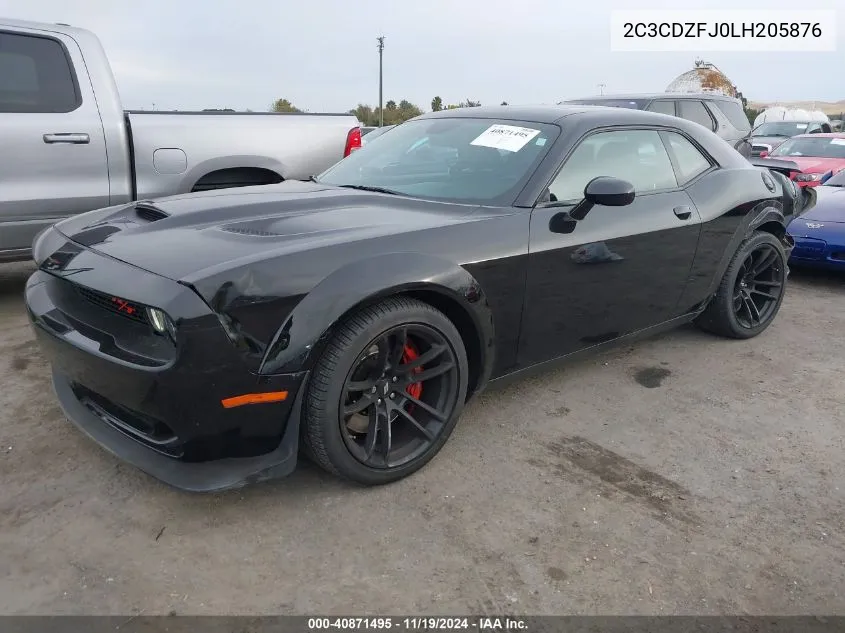 2020 Dodge Challenger R/T Scat Pack Widebody VIN: 2C3CDZFJ0LH205876 Lot: 40871495