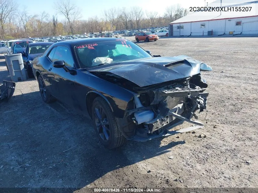 2020 Dodge Challenger Gt Awd VIN: 2C3CDZKGXLH155207 Lot: 40878426