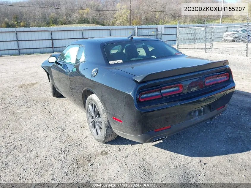 2020 Dodge Challenger Gt Awd VIN: 2C3CDZKGXLH155207 Lot: 40878426