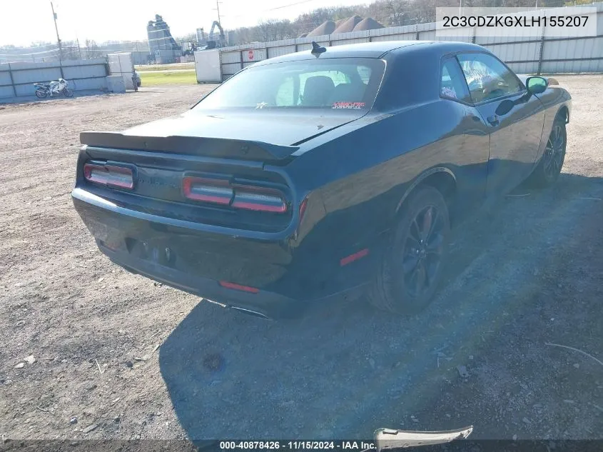 2020 Dodge Challenger Gt Awd VIN: 2C3CDZKGXLH155207 Lot: 40878426