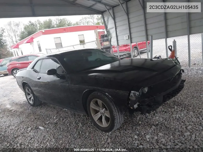 2020 Dodge Challenger Sxt VIN: 2C3CDZAG2LH105435 Lot: 40895226