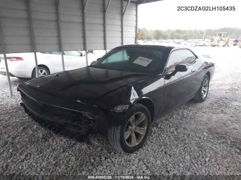 2020 Dodge Challenger Sxt VIN: 2C3CDZAG2LH105435 Lot: 40895226