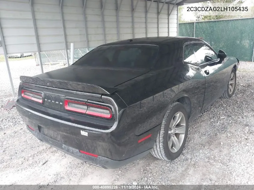 2020 Dodge Challenger Sxt VIN: 2C3CDZAG2LH105435 Lot: 40895226