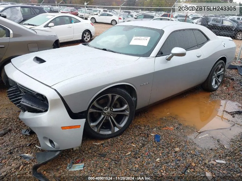 2020 Dodge Challenger R/T VIN: 2C3CDZBT5LH243305 Lot: 40901524