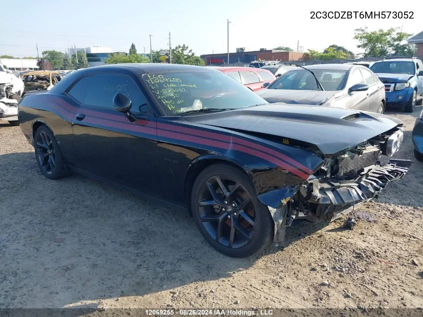 2021 Dodge Challenger R/T VIN: 2C3CDZBT6MH573052 Lot: 12069255