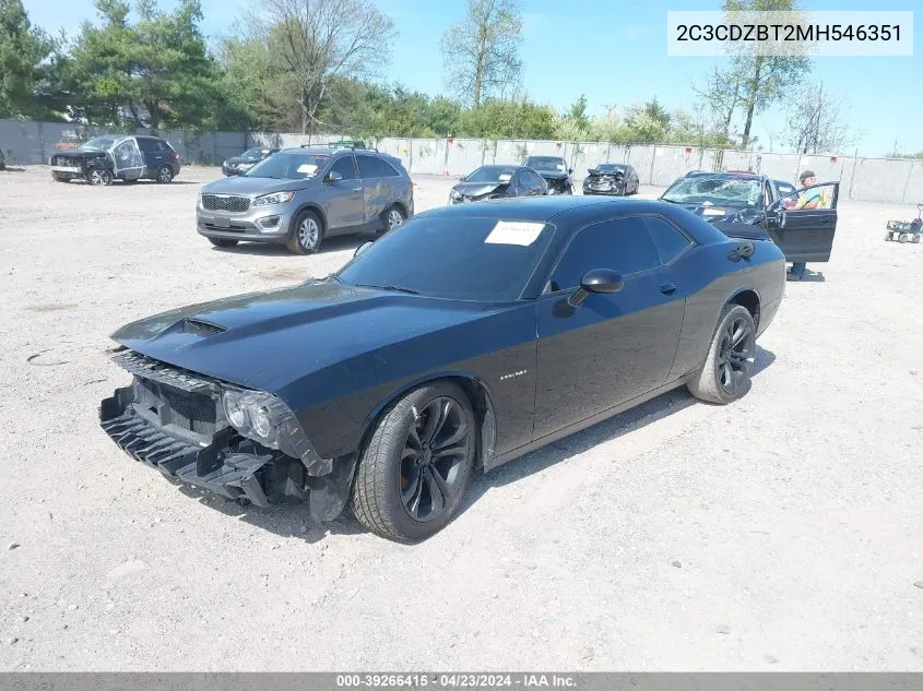 2021 Dodge Challenger R/T VIN: 2C3CDZBT2MH546351 Lot: 39266415