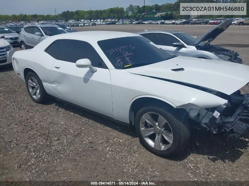 2021 Dodge Challenger Sxt VIN: 2C3CDZAG1MH546880 Lot: 39414571