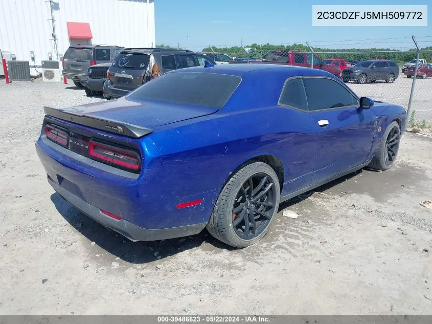 2C3CDZFJ5MH509772 2021 Dodge Challenger R/T Scat Pack