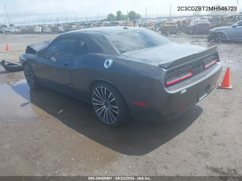 2C3CDZBT2MH546723 2021 Dodge Challenger R/T