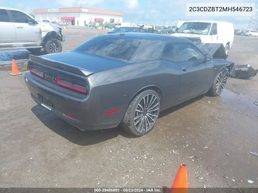 2021 Dodge Challenger R/T VIN: 2C3CDZBT2MH546723 Lot: 39486991