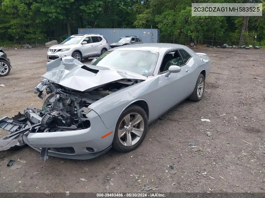 2021 Dodge Challenger Sxt VIN: 2C3CDZAG1MH583525 Lot: 39493486