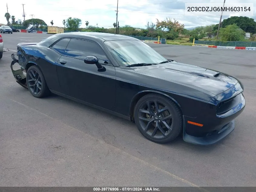 2C3CDZJG6MH603154 2021 Dodge Challenger Gt