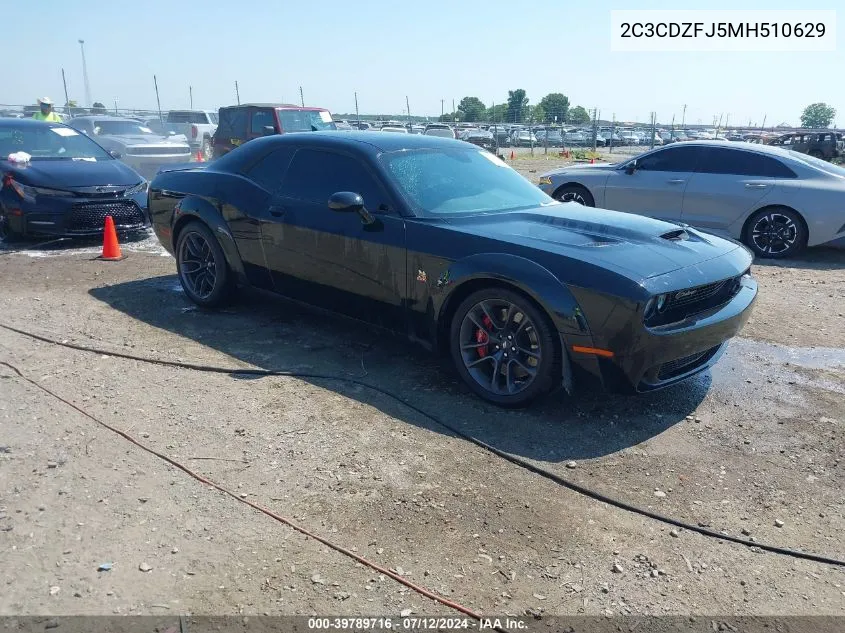 2021 Dodge Challenger R/T Scat Pack Widebody VIN: 2C3CDZFJ5MH510629 Lot: 39789716