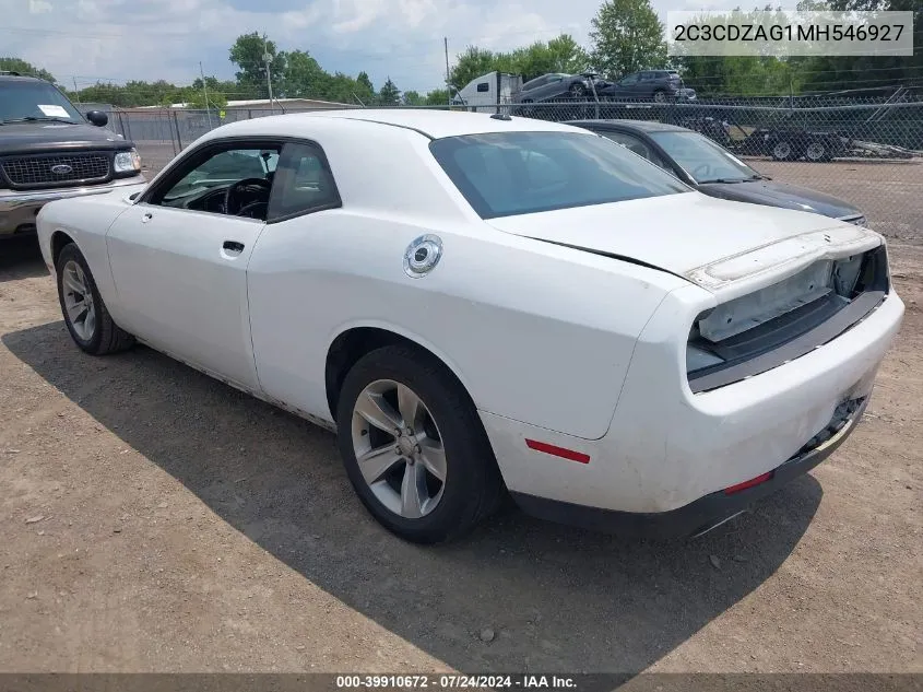 2C3CDZAG1MH546927 2021 Dodge Challenger Sxt