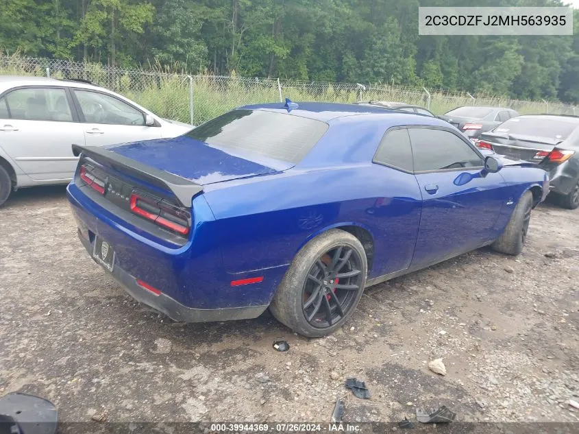 2C3CDZFJ2MH563935 2021 Dodge Challenger R/T Scat Pack