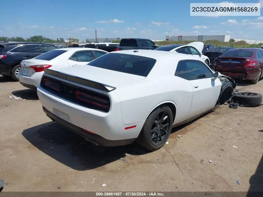 2021 Dodge Challenger Sxt VIN: 2C3CDZAG0MH568269 Lot: 39981957