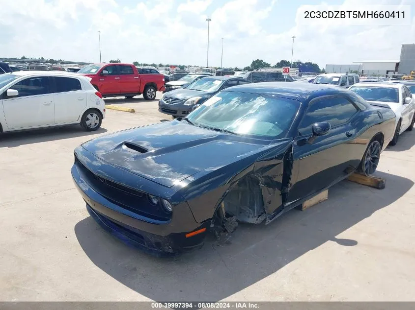 2021 Dodge Challenger R/T VIN: 2C3CDZBT5MH660411 Lot: 39997394