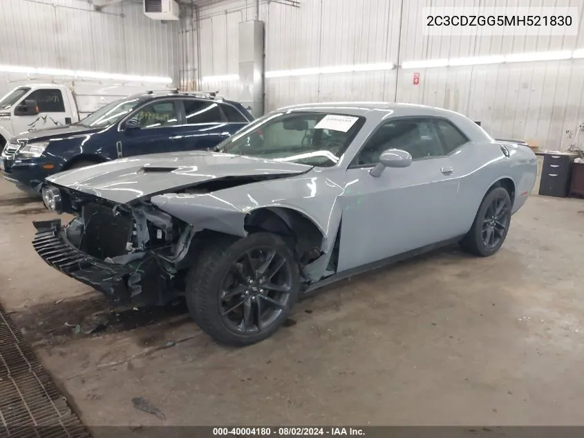 2C3CDZGG5MH521830 2021 Dodge Challenger Sxt Awd