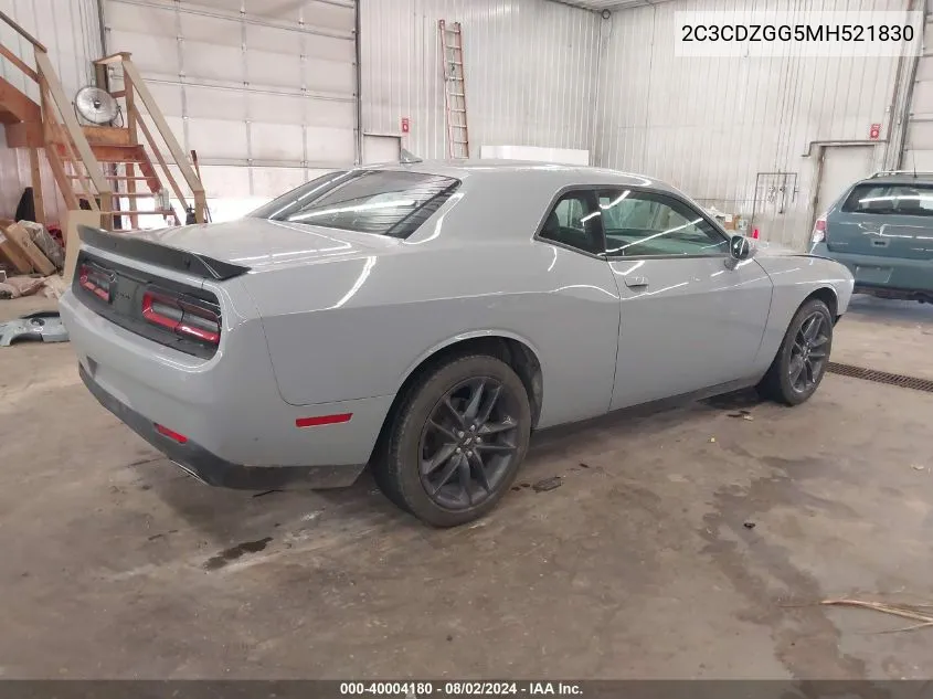 2C3CDZGG5MH521830 2021 Dodge Challenger Sxt Awd