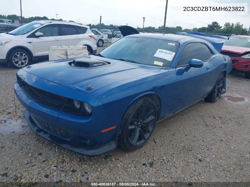 2021 Dodge Challenger R/T VIN: 2C3CDZBT6MH623822 Lot: 40036157