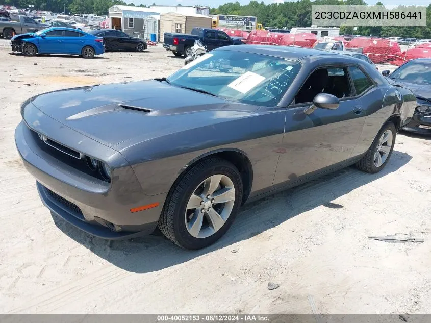 2021 Dodge Challenger Sxt VIN: 2C3CDZAGXMH586441 Lot: 40052153