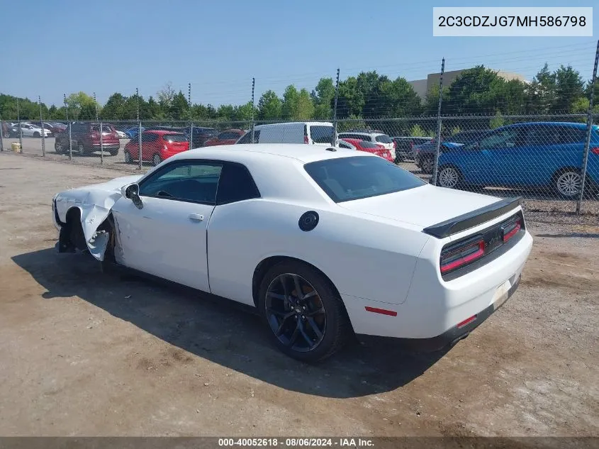 2C3CDZJG7MH586798 2021 Dodge Challenger Gt