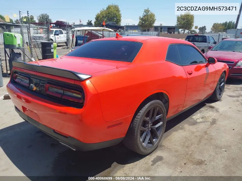 2C3CDZAG9MH573471 2021 Dodge Challenger Sxt