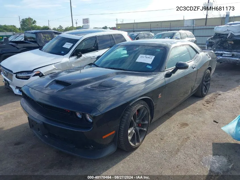 2021 Dodge Challenger R/T Scat Pack VIN: 2C3CDZFJ9MH681173 Lot: 40170464