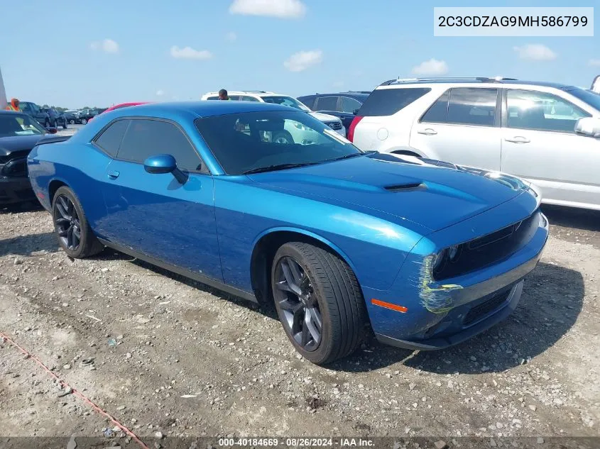 2C3CDZAG9MH586799 2021 Dodge Challenger Sxt