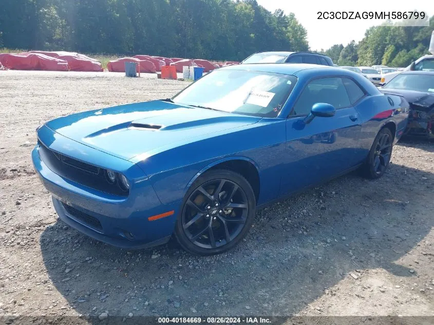 2021 Dodge Challenger Sxt VIN: 2C3CDZAG9MH586799 Lot: 40184669