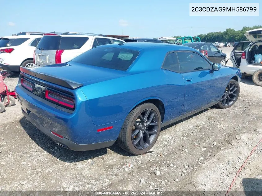 2C3CDZAG9MH586799 2021 Dodge Challenger Sxt