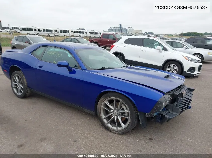 2C3CDZKG8MH576537 2021 Dodge Challenger Gt Awd