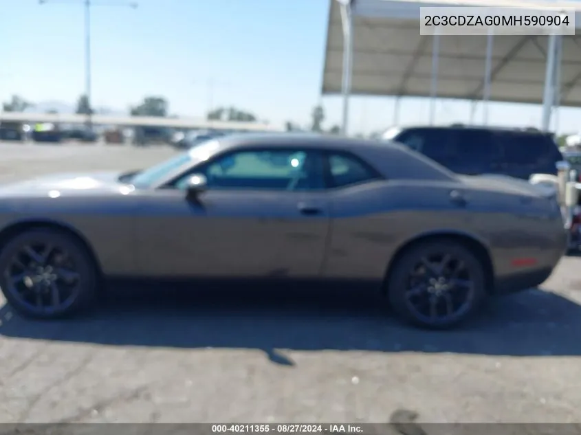 2C3CDZAG0MH590904 2021 Dodge Challenger Sxt