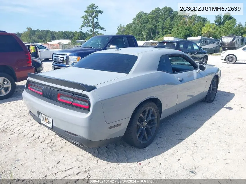 2C3CDZJG1MH672639 2021 Dodge Challenger Gt