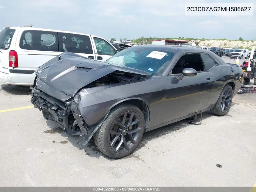 2C3CDZAG2MH586627 2021 Dodge Challenger Sxt