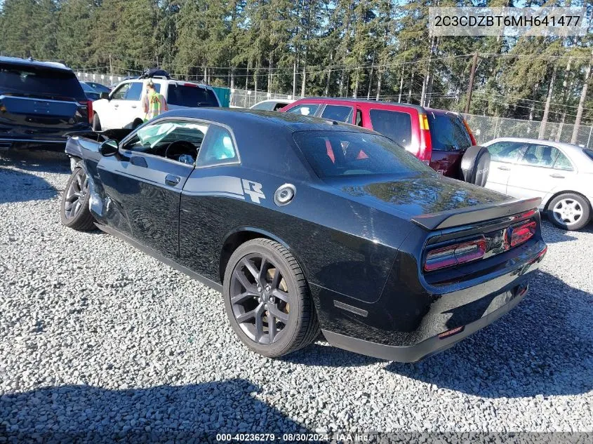 2C3CDZBT6MH641477 2021 Dodge Challenger R/T