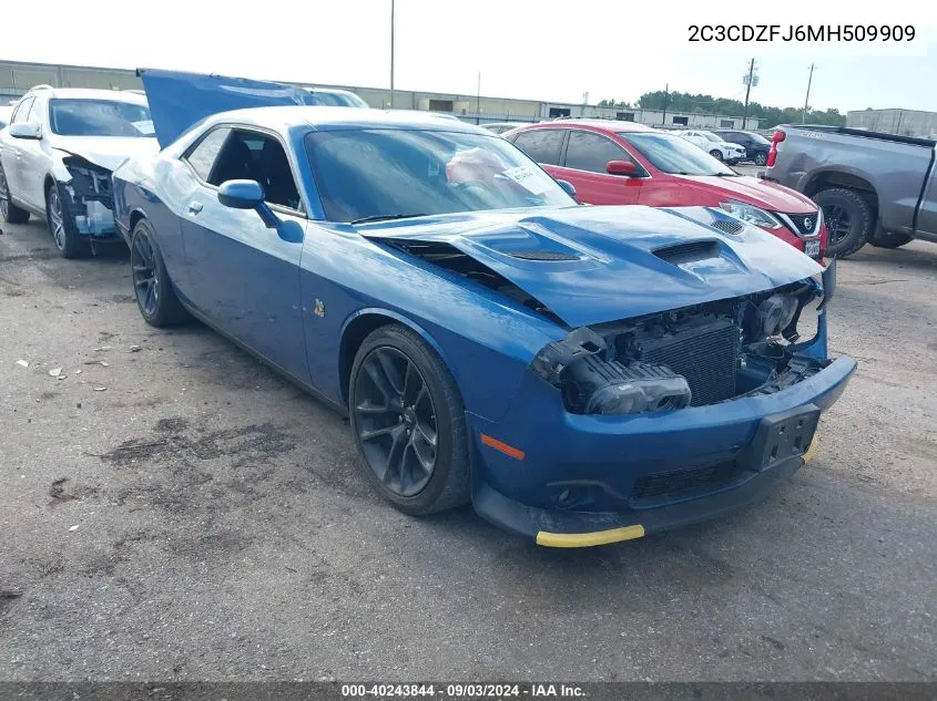 2C3CDZFJ6MH509909 2021 Dodge Challenger R/T Scat Pack