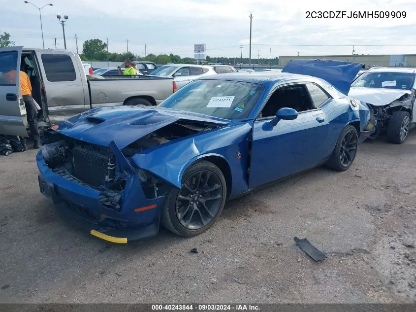 2021 Dodge Challenger R/T Scat Pack VIN: 2C3CDZFJ6MH509909 Lot: 40243844