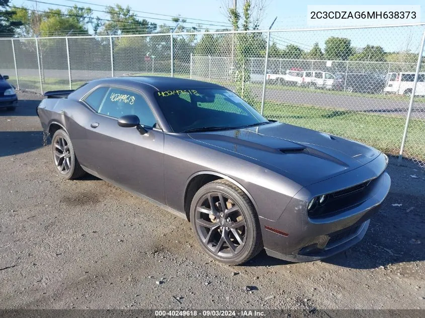 2C3CDZAG6MH638373 2021 Dodge Challenger Sxt