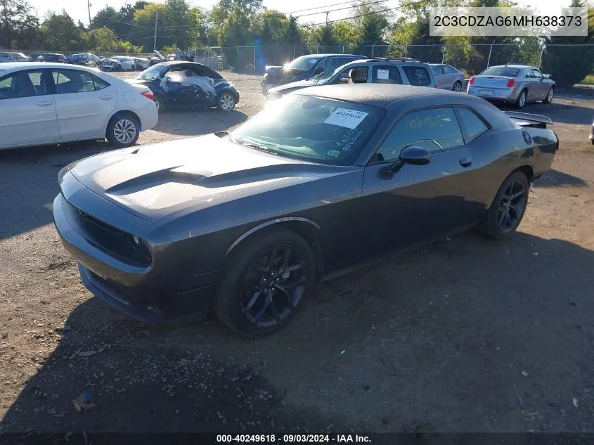 2C3CDZAG6MH638373 2021 Dodge Challenger Sxt