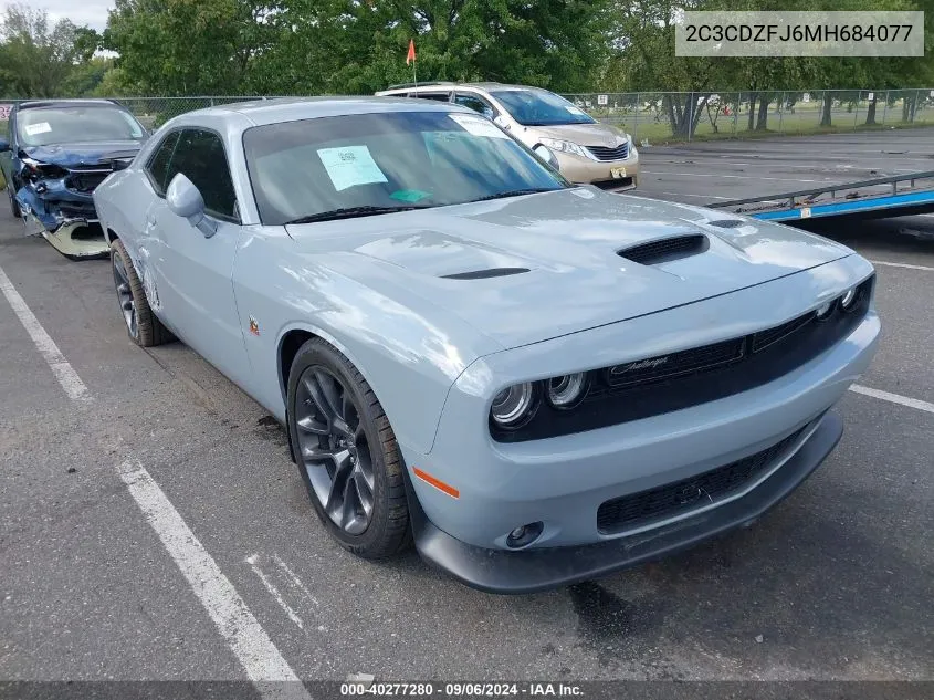 2021 Dodge Challenger R/T Scat Pack VIN: 2C3CDZFJ6MH684077 Lot: 40277280