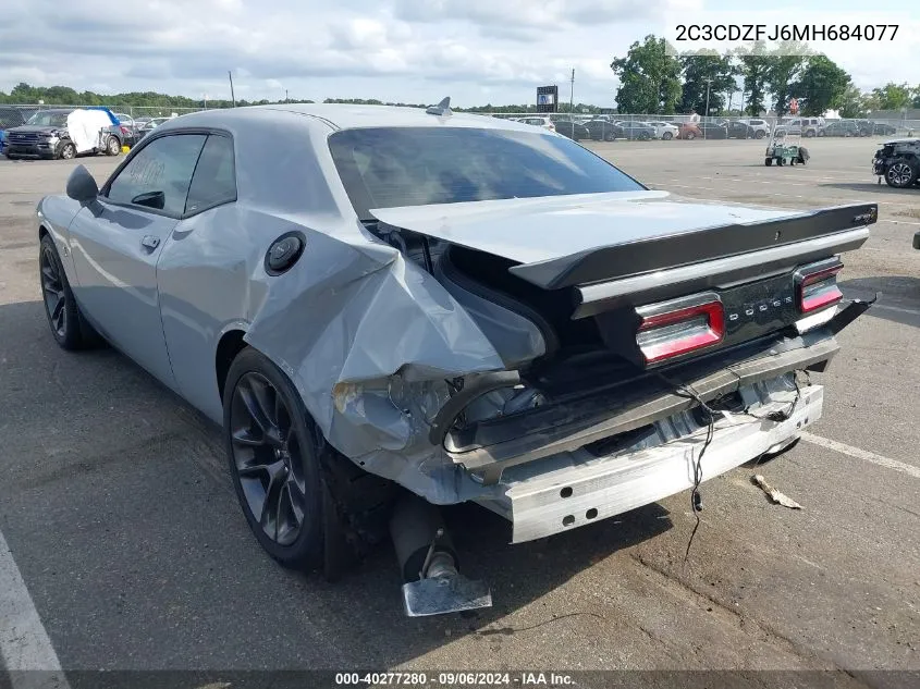 2021 Dodge Challenger R/T Scat Pack VIN: 2C3CDZFJ6MH684077 Lot: 40277280