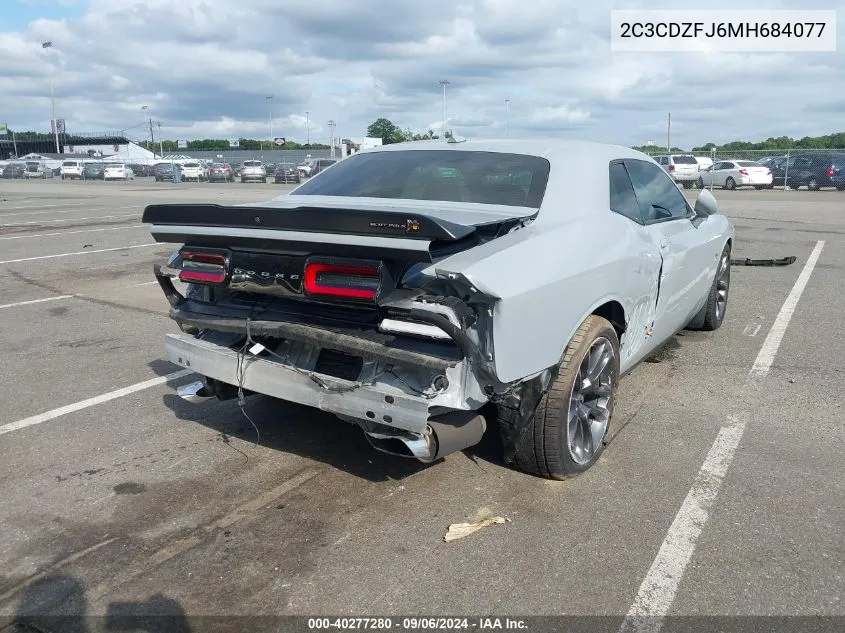 2021 Dodge Challenger R/T Scat Pack VIN: 2C3CDZFJ6MH684077 Lot: 40277280