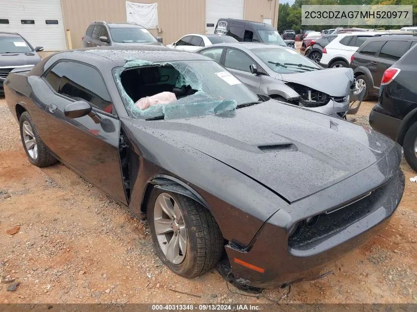 2021 Dodge Challenger Sxt VIN: 2C3CDZAG7MH520977 Lot: 40313348