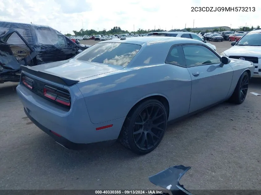 2021 Dodge Challenger Gt VIN: 2C3CDZJG9MH573213 Lot: 40330385