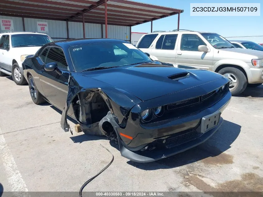 2021 Dodge Challenger Gt VIN: 2C3CDZJG3MH507109 Lot: 40330583