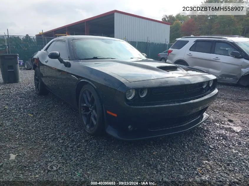 2021 Dodge Challenger R/T VIN: 2C3CDZBT6MH558907 Lot: 40395653